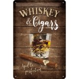 Barskylt Whiskey & Cigars 20x30 cm