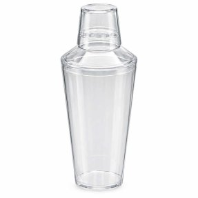 Tredelad cocktailshaker plast, transparent