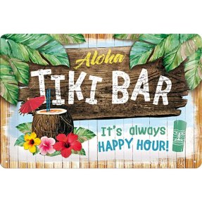 Barskylt Tiki Bar 20x30 cm
