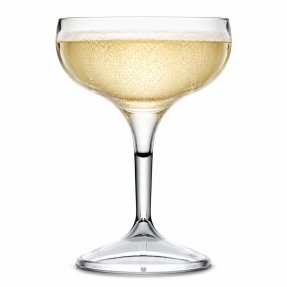 Tinto champagneglas coupe i plast 25,5 cl