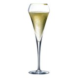 Open Up Champagne glass 20 cl with gold rim 4-pack Chef & Sommelier