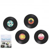 Vinyl Coaster glasunderlägg 4-pack