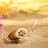Finger food Spoon Asia plastic 12 cm glass clear 50-pack