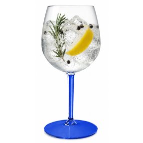 Gin & Tonic plastglas blå stjälk/fot 58 cl - Tritan