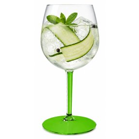 Gin & Tonic plastglas grön stjälk/fot 58 cl - Tritan