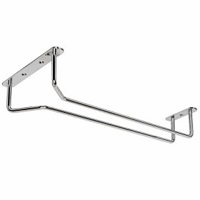 Glasrack i krom för upphängning 40 cm, 2-pack