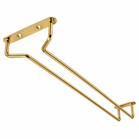 Glasrack i mässing för upphängning 40 cm, 2-pack