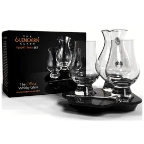 Glencairn Tasting Set - med handgjord träplatta
