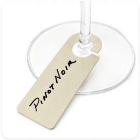 Id-tags för glas i 100-pack