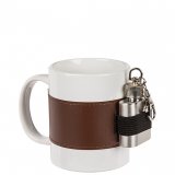 Coffee cup with hip flask