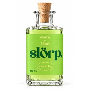 Slörp Sockerlag Mynta + Lime 25 cl