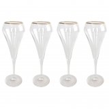 Open Up Champagne glass 21 cl with gold rim 4-pack Chef & Sommelier