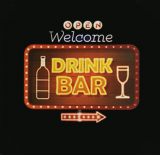 Bartavla Open Welcome Drink Bar med ledbelysning