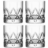 Orrefors Peak Double Old Fashioned glass 4-pack