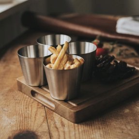 Peg pommeskopp rostfritt stål 35 cl 4-pack