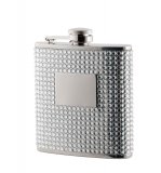 Hip Flask with white pearls
