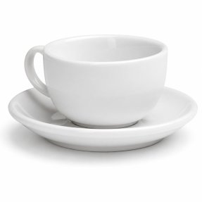 Retro Espressokopp med fat 2-pack