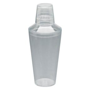 Tredelad cocktailshaker plast, transparent