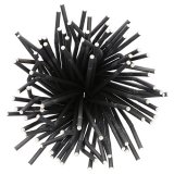 Straws of paper 22 cm black flexible 100-pack