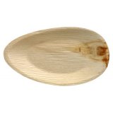 Plates of palm leaves Pure oval 32 cm x 18 cm 25-pack