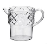 Plastic jug 1 liter glass clear