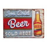 Wall sign Ice cold beer sold here