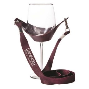 Wine Yoke glashållare burgundy vinröd