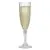 Champagneglas Crystal Effect i skuren plast 4 st