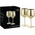Guldglas vinglas - Cocktailglas i guld 50 cl 2-pack