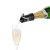 Champagneförslutare med hällpip – Svart