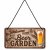 Barskylt Welcome to the beer garden 10x20 cm