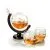 Whiskeykaraff Globe 85 cl med 2 glas och 8 whiskeystenar