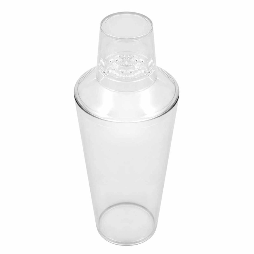 Zoom bild av Tredelad cocktailshaker plast, transparent