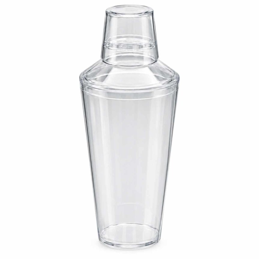 Zoom bild av Tredelad cocktailshaker plast, transparent