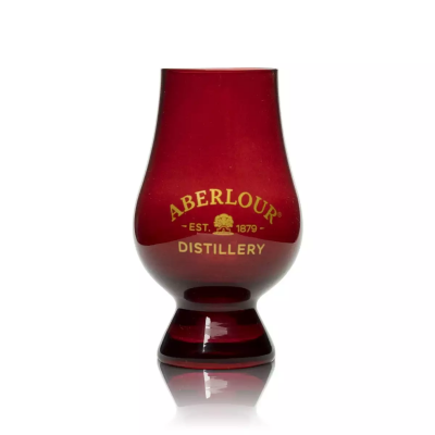 Aberlour rött Glencairn whiskyglas