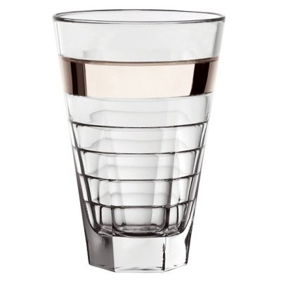 Baguette drinkglas med platinumband