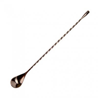 Bar spoon Teardrop black 30 cm