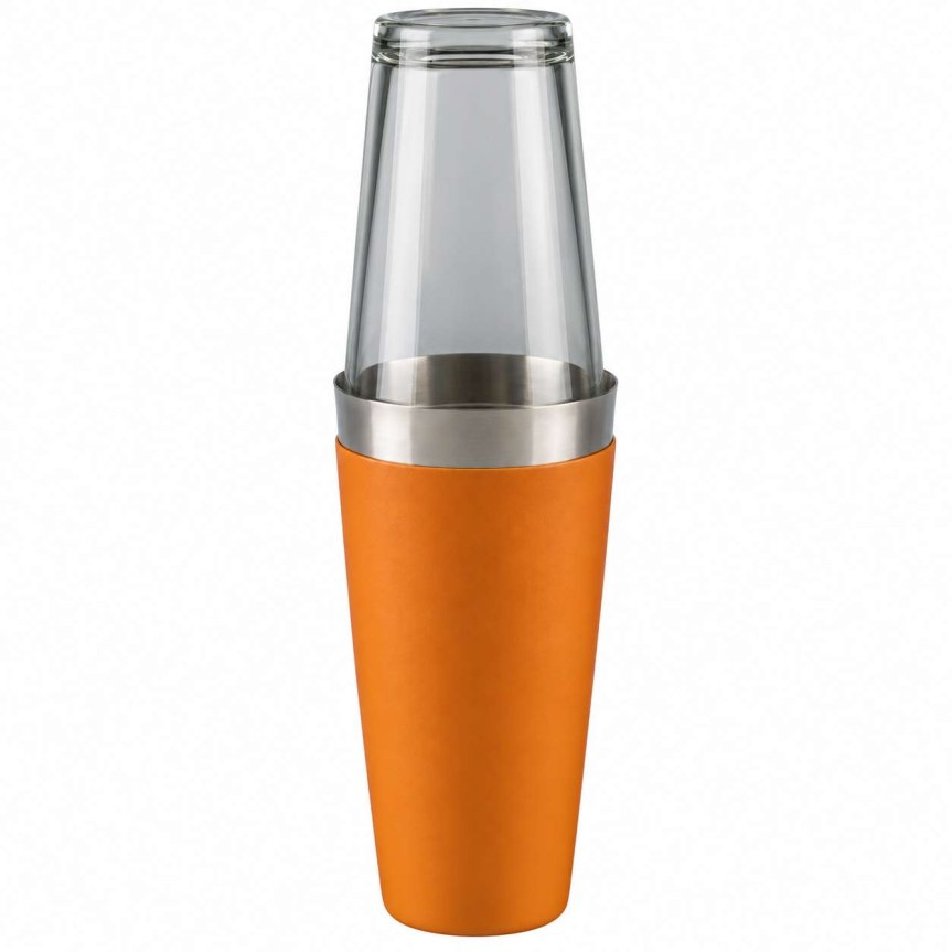 Zoom bild av Bostonshaker orange med shakerglas