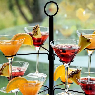 Cocktailträd för 12 glas