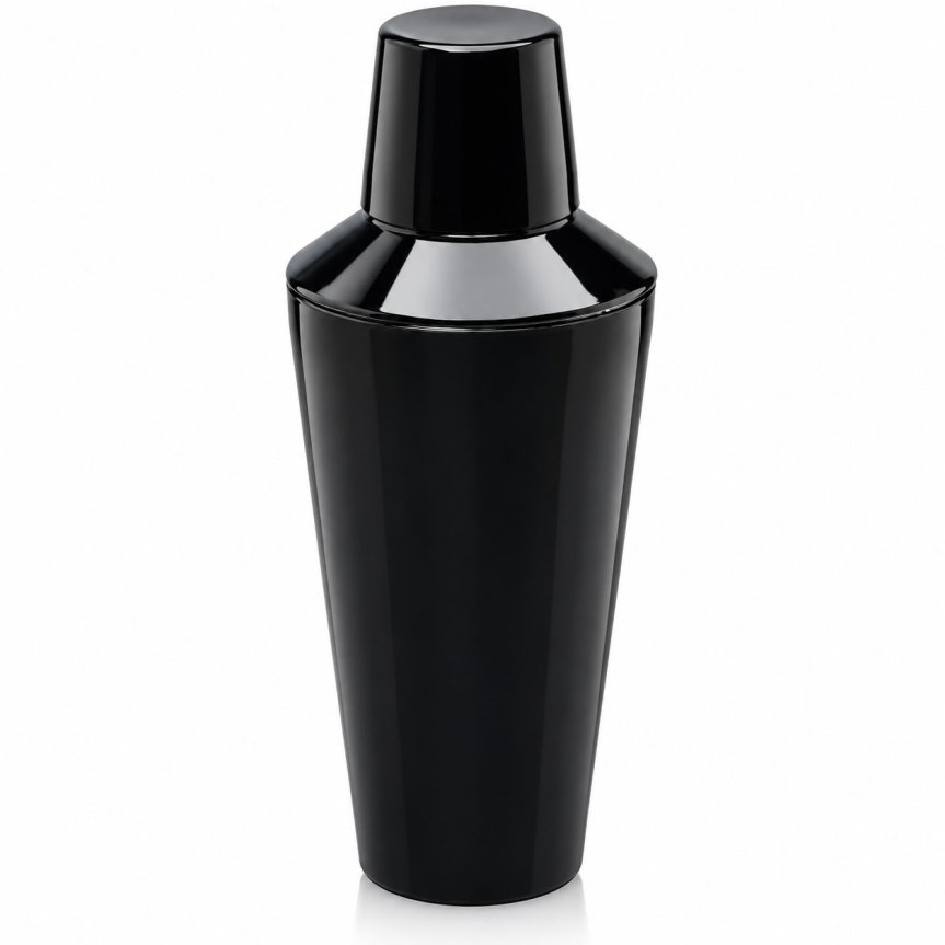Zoom bild av Tredelad cocktailshaker plast, svart