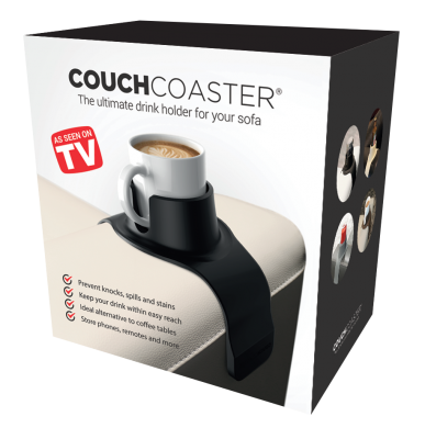 Couch Coaster drinkunderlägg grå