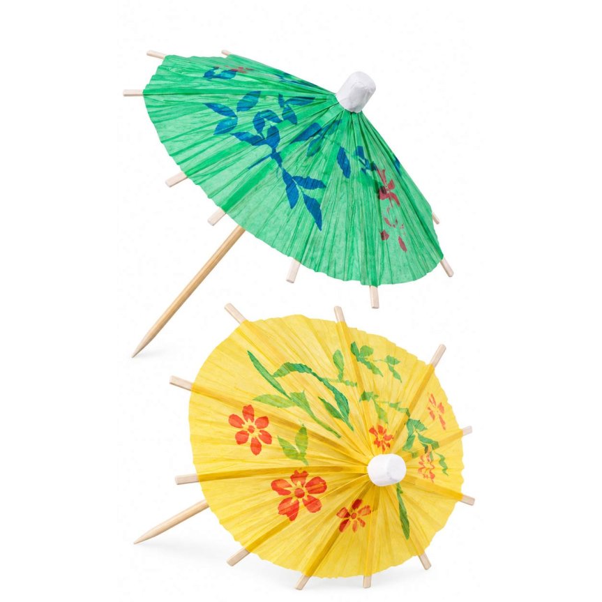 Zoom bild av Parasoll blandade färger 144 st