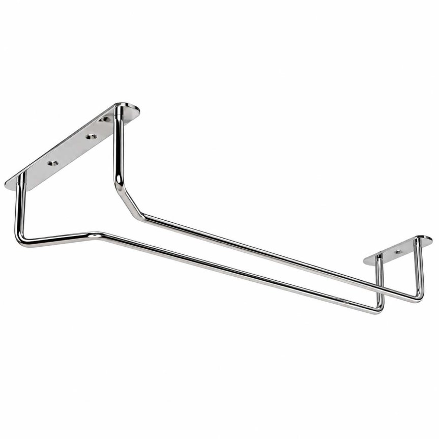 Zoom bild av Glasrack i krom för upphängning 40 cm, 2-pack