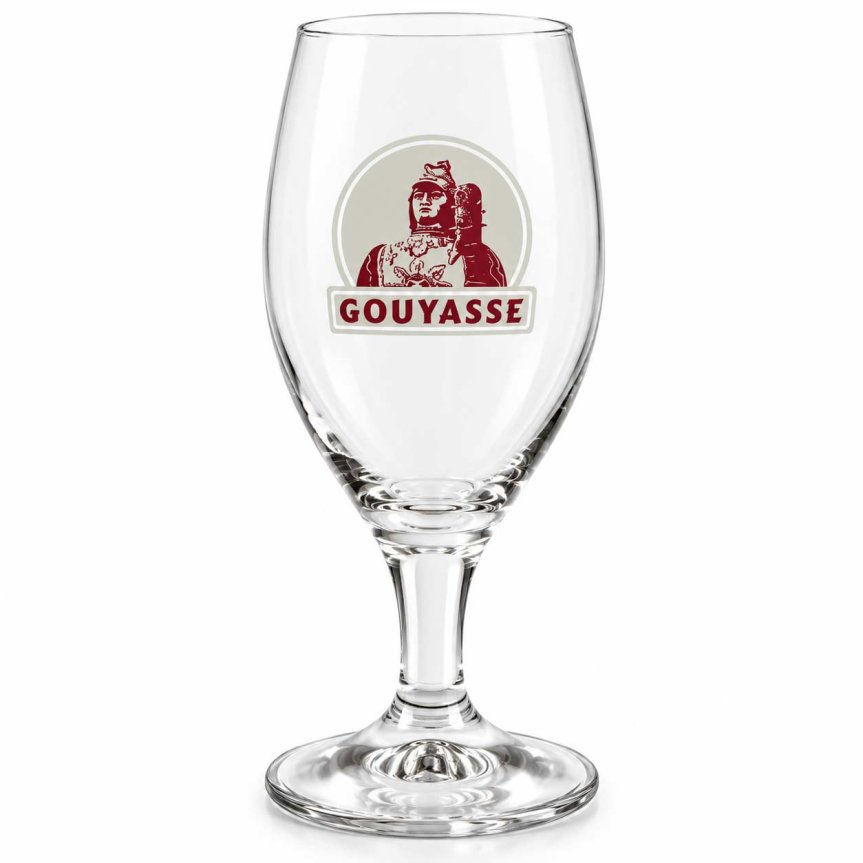 Zoom bild av Gouyasse ölglas