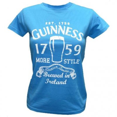 Guinness t-shirt ljusblå