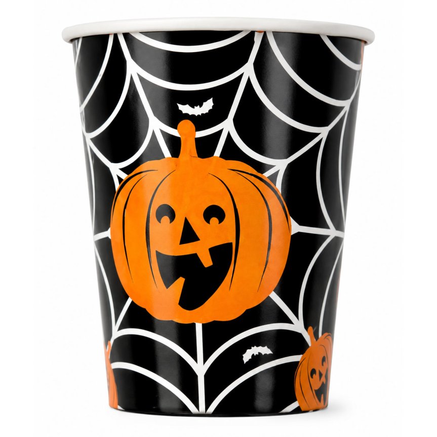 Zoom bild av Halloween pappersmugg 8-pack