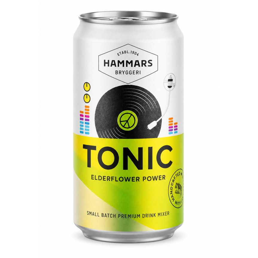 Hammars Tonic elderflower power 25 cl 24-pack