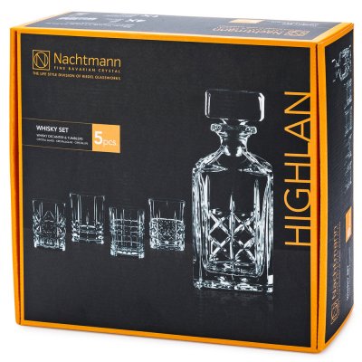 Nachtmann Highland whiskykaraff med 4 glas Box