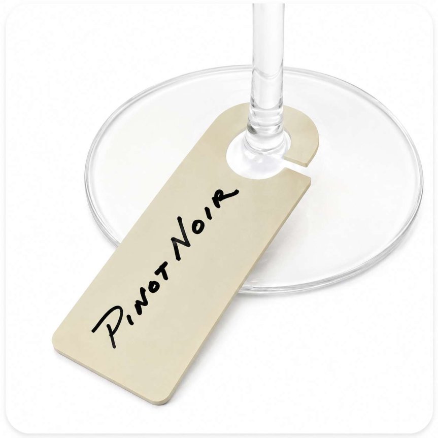 Zoom bild av Id-tags för glas i 100-pack
