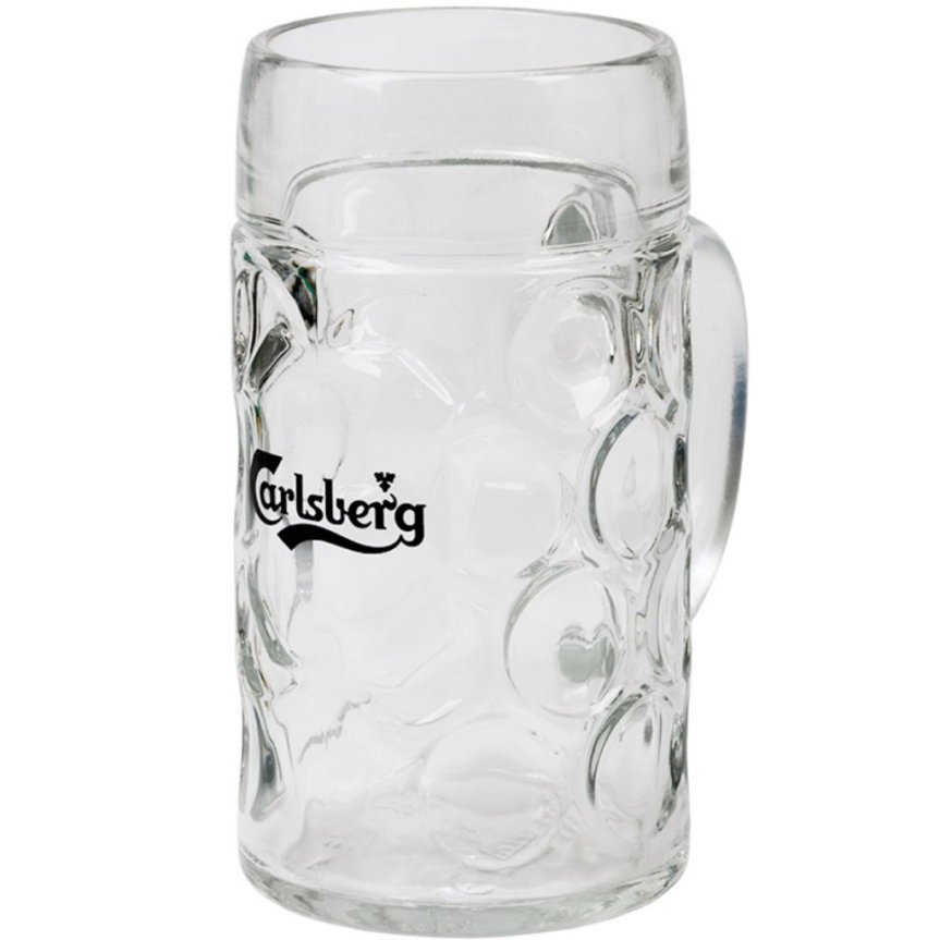 Carlsberg ölsejdel 100 cl 1 liter Beer Stein